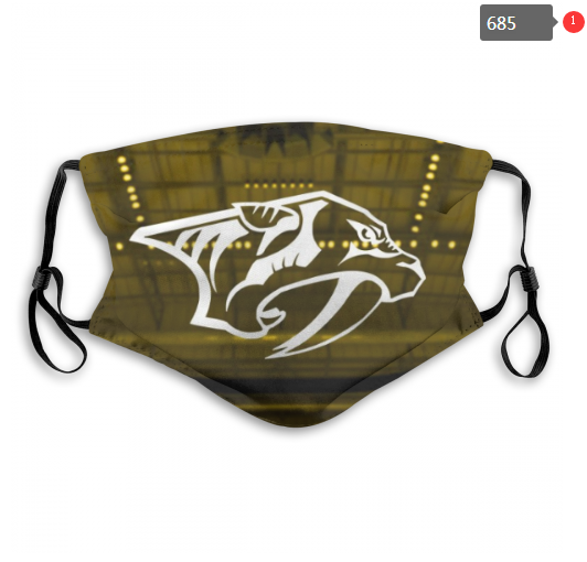 NHL Nashville Predators #5 Dust mask with filter